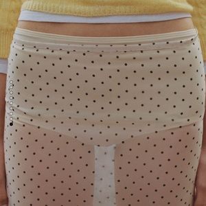 Mango Semi Transparent Polka Dot Skirt